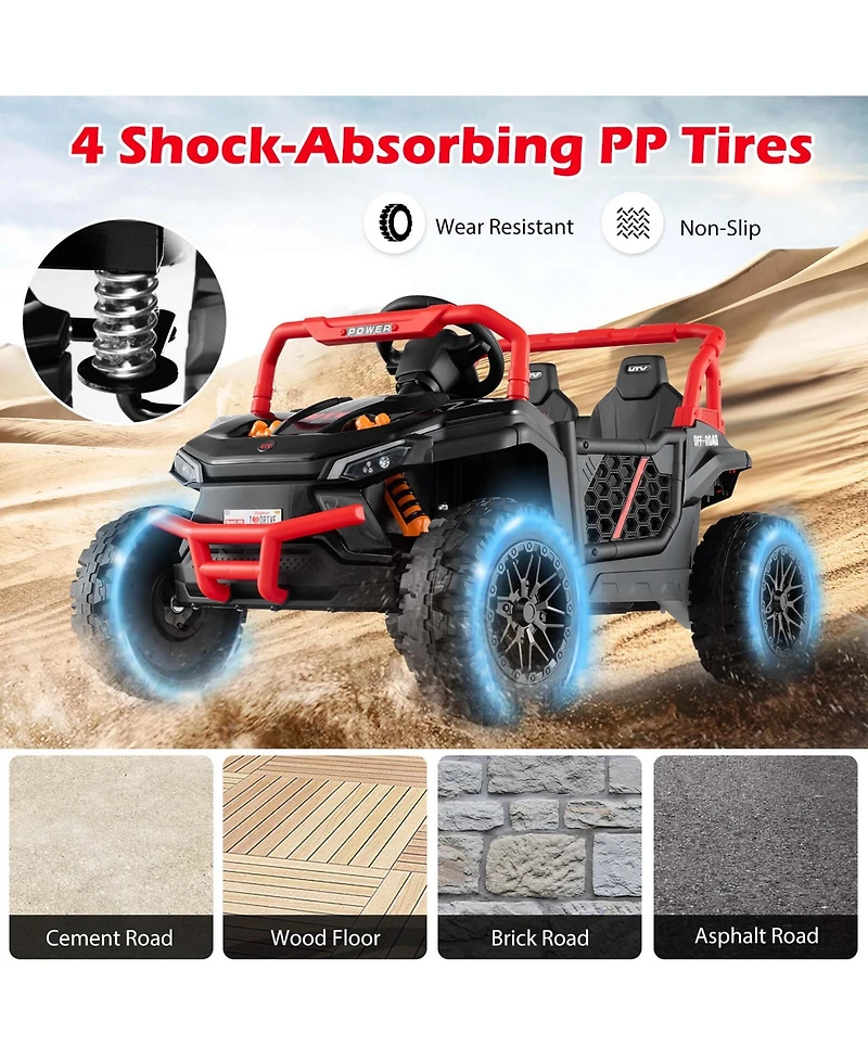 12V Kids Ride on Truck with Parental Remote 3 Speeds & Reverse Forward Function