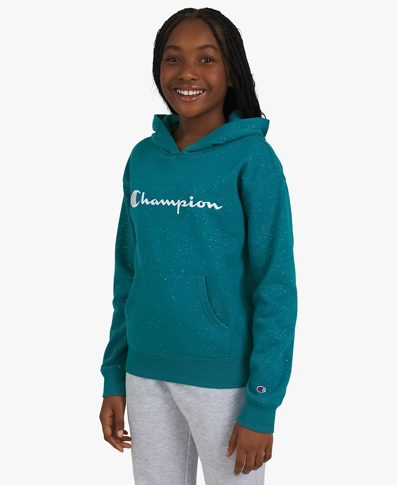 Champion Girls 7-16 Long Sleeve Glitter Hoodie