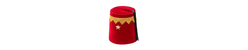 Dress Up America Red Tarboosh Hat