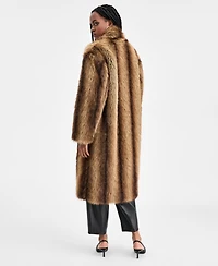 Bar Iii Women's Notch-Lapel Snap-Front Faux-Fur Jacket, Macy's Exclusive
