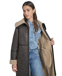 Levi's Women's Fx Shearling Funnel Coat