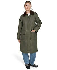 Levi's Women's Sanp Zipper Long Barn Coat