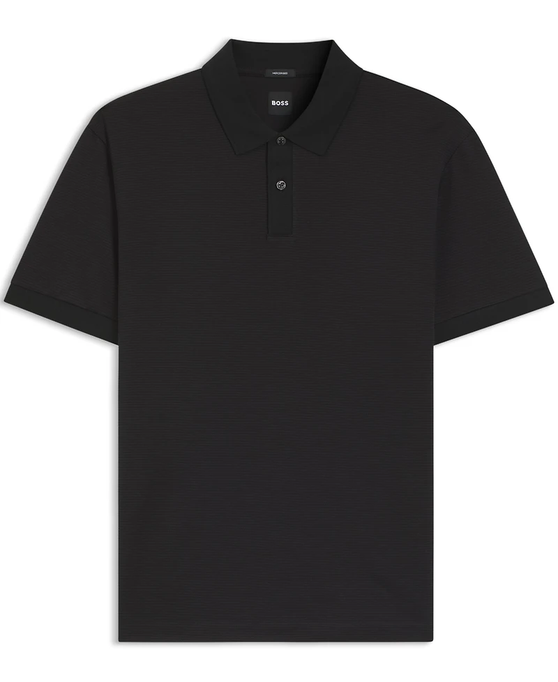 Boss by Hugo Men's Mercerised-Cotton Polo Shirt