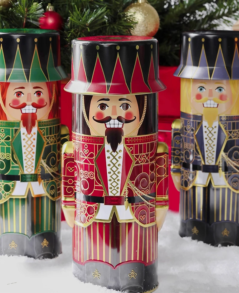 Bonnie & Pop Christmas Nutcracker Gift Tin, Set of 3