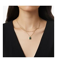Ana Luisa Layered Necklace Set - Temple Green
