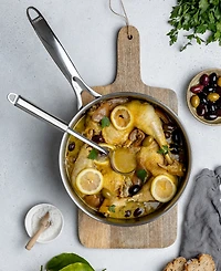 Cristel Castel Pro Ultraply Stainless Steel 5.5-Quart Saute Pan