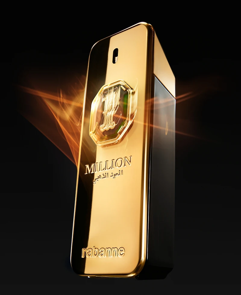 Rabanne 1 Million Golden Oud Parfum Intense Natural Spray, 3.4 oz.