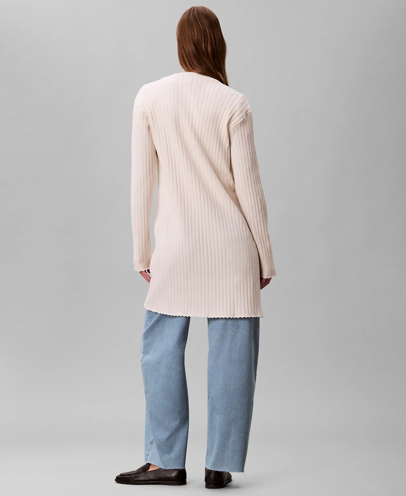 Calvin Klein Women's Long Sleeve Duster Cardigan Sweater