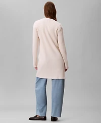 Calvin Klein Women's Long Sleeve Duster Cardigan Sweater