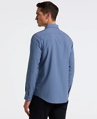 Perry Ellis Men's Long Sleeve Geometric Print Shirt
