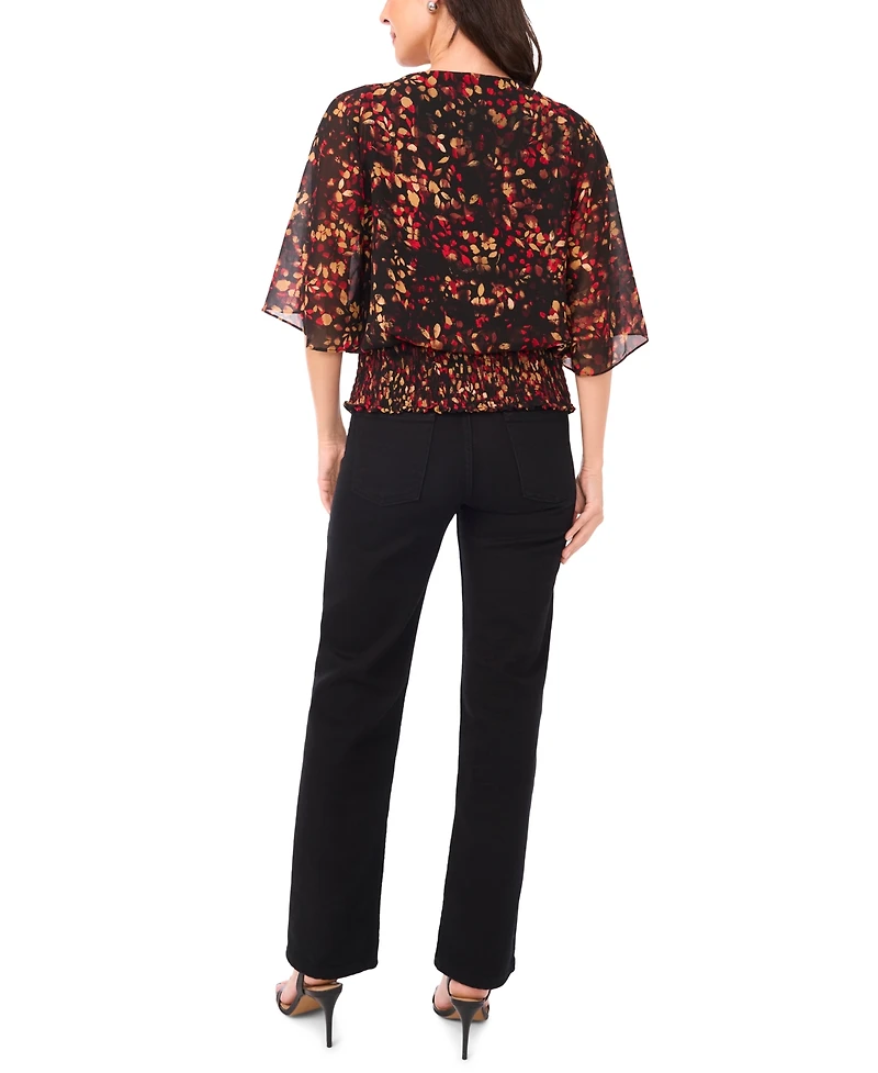 Sam & Jess Women's Smocked-Waist Top