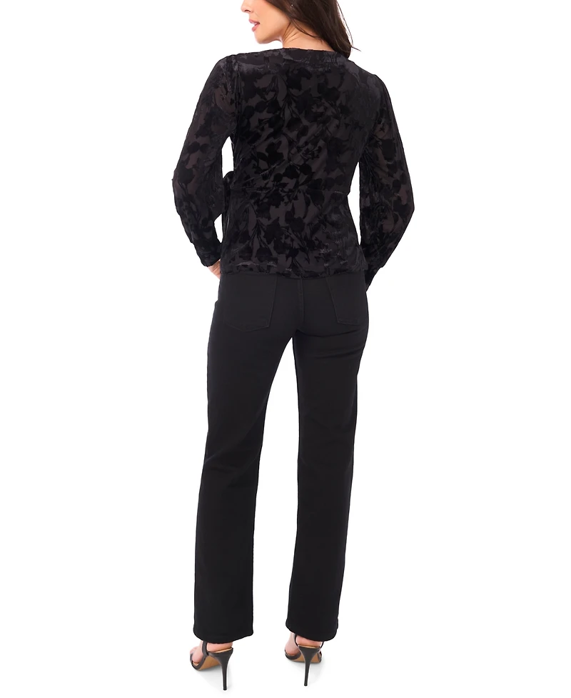 Sam & Jess Women's V-Neck Wrap Top