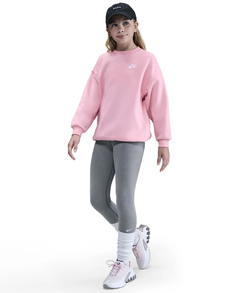 Nike Big Girls 7-16 Sportswear Club Fleece Oversized-Fit Sweatshirt