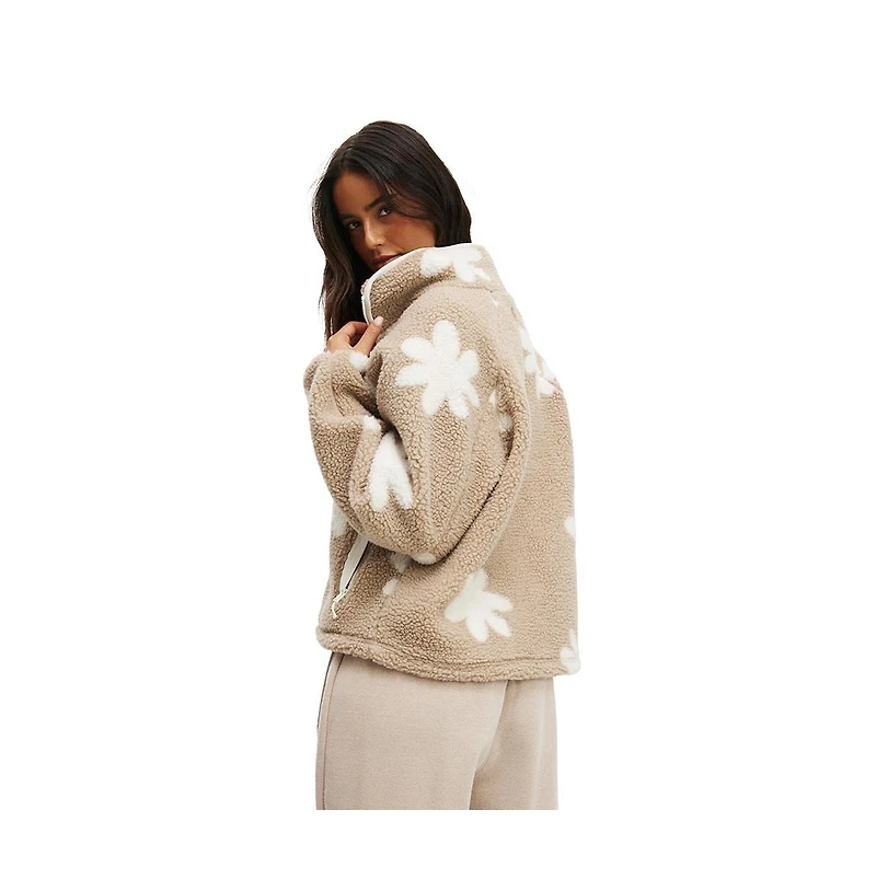 Cotton On Women's Active Trail Sherpa Zip Through