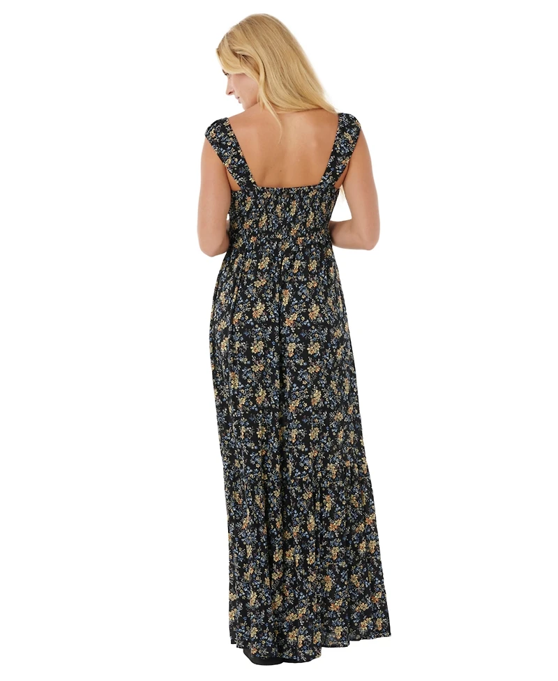 Rip Curl Women's Pacific Rider Ditsy Short Sleeve Maxi Dress