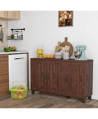 Volenca 3-Door Buffet Sideboard with Adjustable Shelves and Anti-Tipping Kits