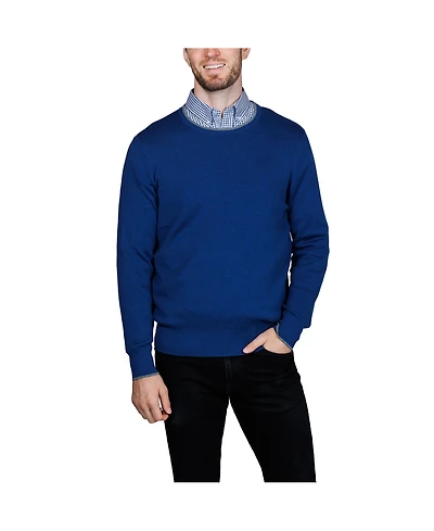 Tailorbyrd Men's Fine Knit Crew Neck Sweater