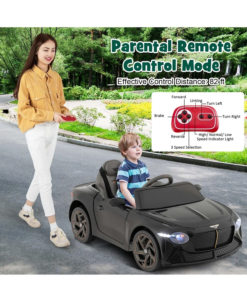 12V Licensed Bentley Bacalar Kids Electric Ride-on Car with Remote Control