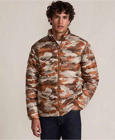 Lands' End Men's Wanderweight Packable Print Down Jacket