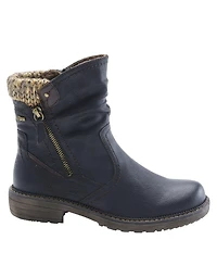 Spring Step Wibea Slouch Shaft Water-Resistant Booties with Sweater Cuff & Shock-Absorbing Sole