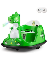 12V Bumper Car with Spray Function and Remote Control for Toddlers Aged 2-5