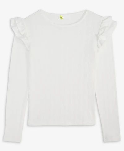 Epic Threads Little & Big Girls Ruffle Sleeve Pointelle Top, Macy's Exclusive
