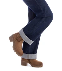 Women's Side Zipper Suede Booties Refresh Collection By Xti