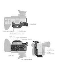 SmallRig Half Camera Cage for Sony FX2, Black