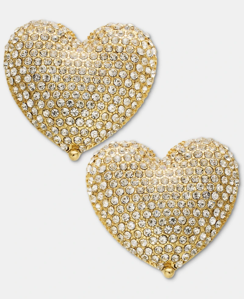 I.n.c. International Concepts Pave Heart Drop Earrings, Macy's Exclusive