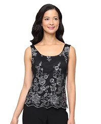 Alex Evenings Petite Embroidered Twinset