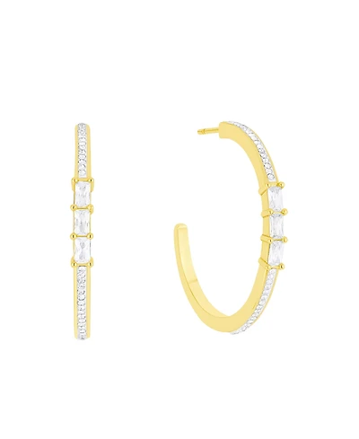 And Now This Crystal Stones Hoop Earrings