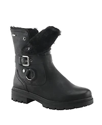 Spring Step Francala Foldover Faux Fur Booties with Relife Shock Absorbing Sole