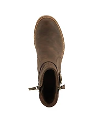 Spring Step Smokies Lug Sole Booties with Buckle Accent and Water-Resistant Finish