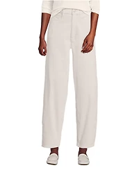 Lands' End Women's Corduroy High Rise Barrel Leg Ankle Pants