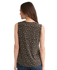 Jones New York Petite V-Neck Pull-On Top
