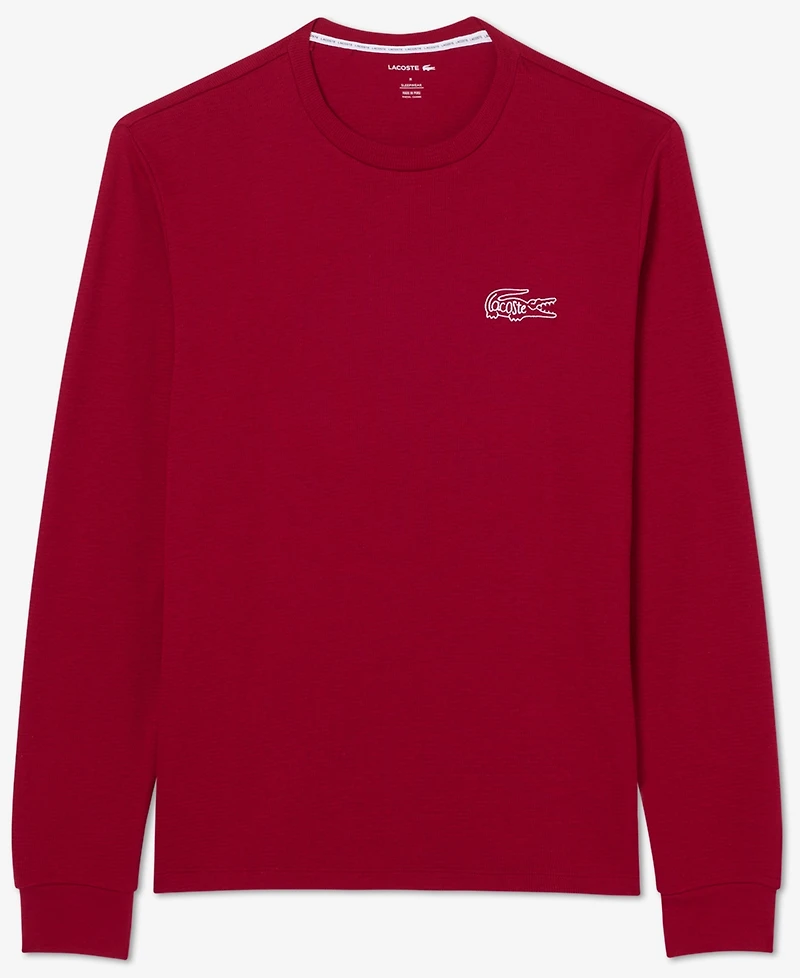 Lacoste Men's Small Croc Thermal Long Sleeve T-Shirt