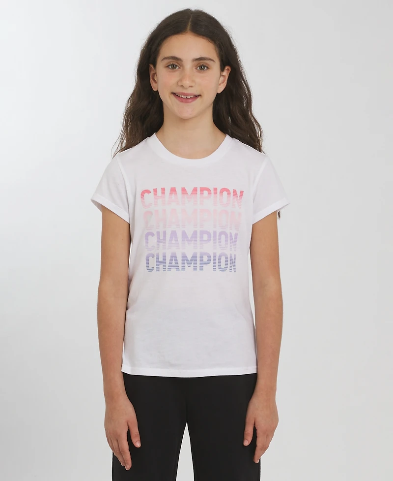 Champion Girls 7-16 Short-Sleeve Logo Graphic T-Shirt