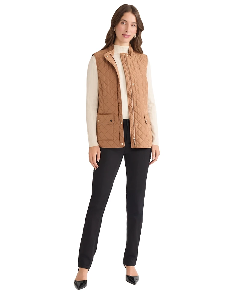 Jones New York Women's Patch Pocket Vest Jacket