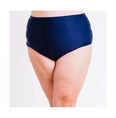 Calypsa Plus Size High-Waisted Bikini Bottom