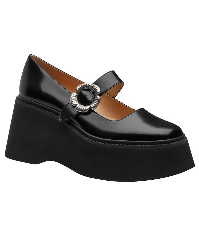 Coach Women's Tea Rose Platform Mary Janes