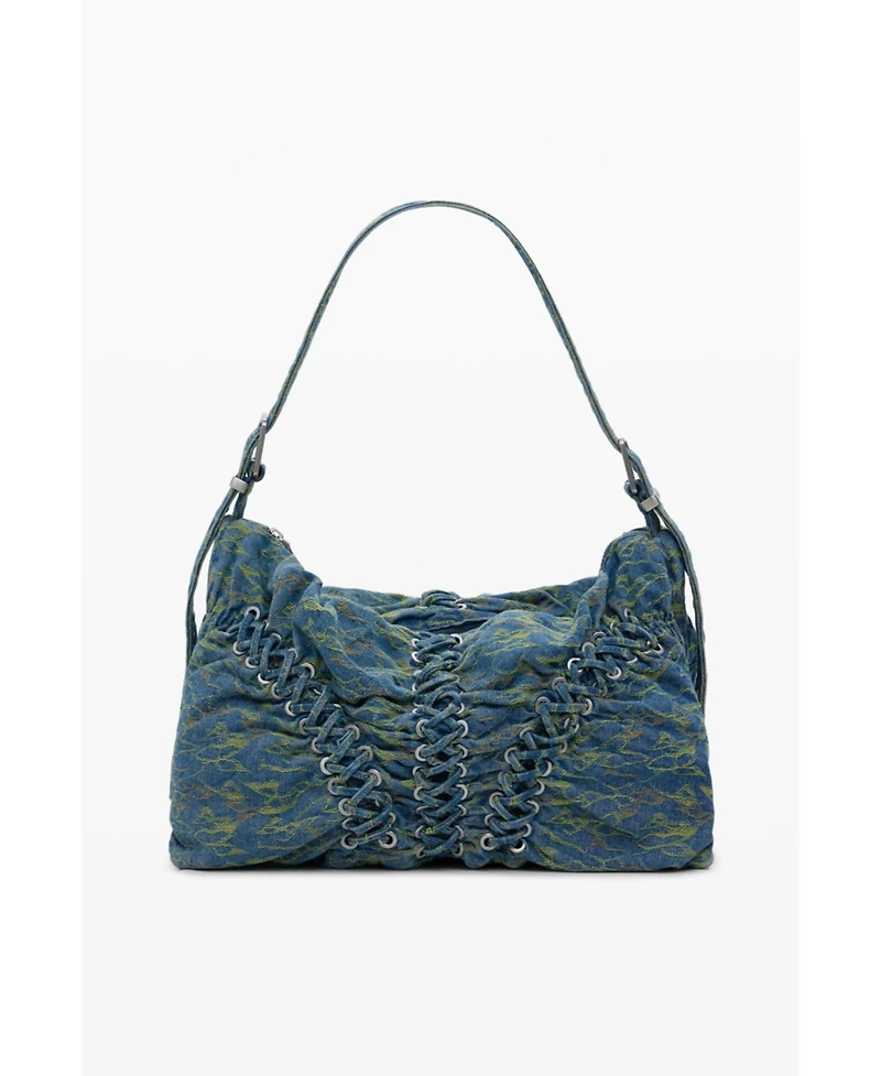 Desigual Women's Large braided denim bag