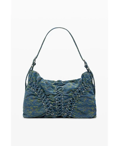 Desigual Women's Large braided denim bag