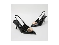 Berness Capri Slingback with Metal Accent