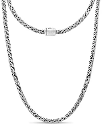 Devata Paddy Oval 5mm Chain Necklace in Sterling Silver, 18 inches