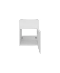Depot E-Shop Chisana Bathroom Vanity, 1 Door, White