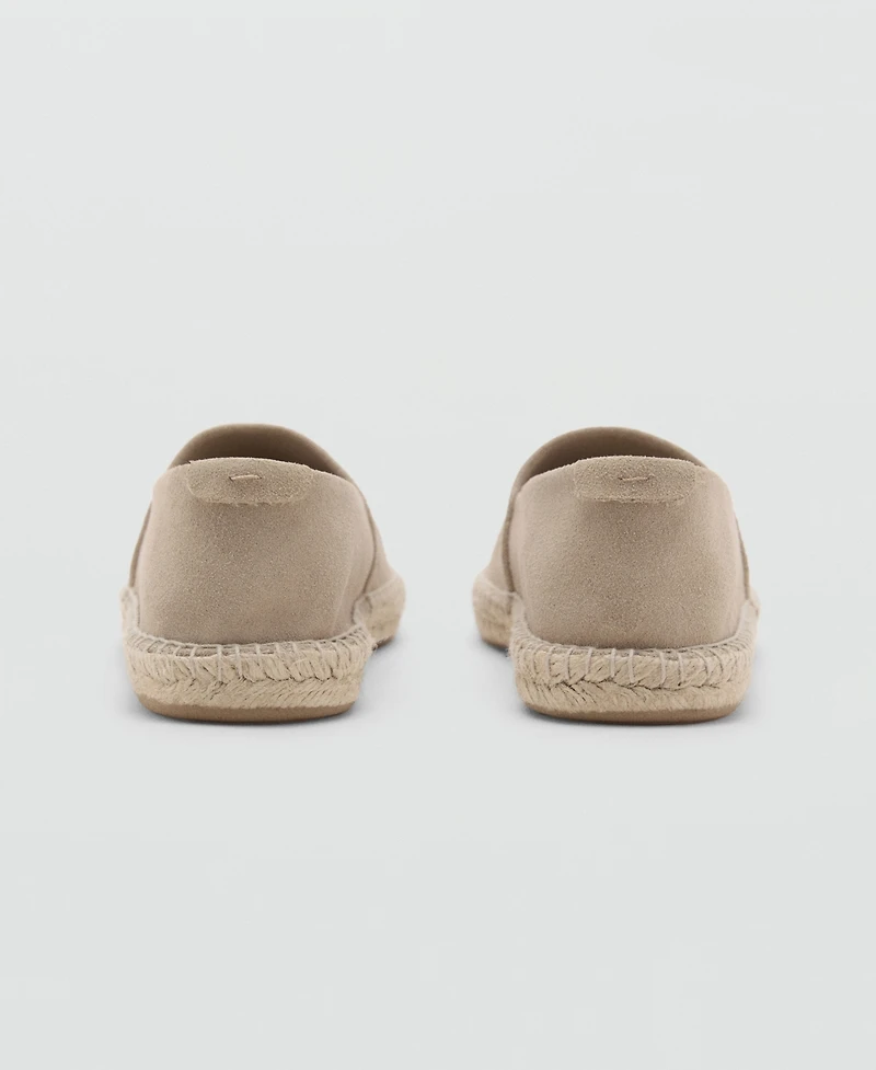 Mango Men's Jute Suede Espadrilles Shoe