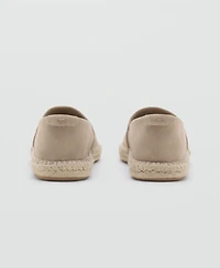 Mango Men's Jute Suede Espadrilles Shoe