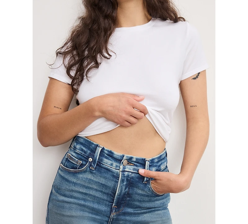 Good American Women's Wide-Leg Jeans