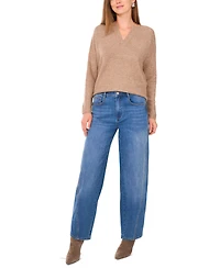 Vince Camuto Women's Cozy V-Neck Dropped-Shoulder Sweater