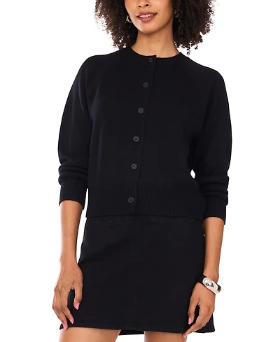 Vince Camuto Women's Raglan Crewneck Cardigan
